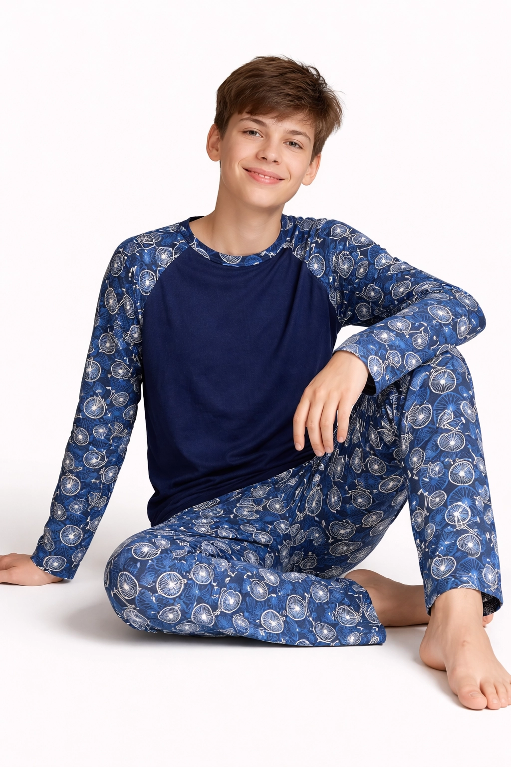 Conjunto Inverno Infantil Masculino em Suede Manga Ragram