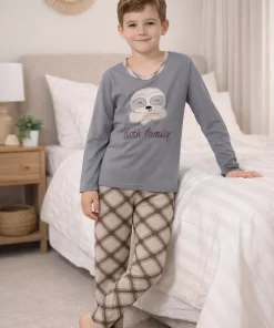 Conjunto Inverno Masculino Infantil em Malha PV