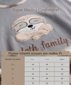 Conjunto Inverno Feminino Infantil em Malha PV - Imagem 4
