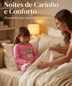 Conjunto Inverno Infantil Feminino em Malha PV Blusa lisa Calça Estampada - Imagem 8