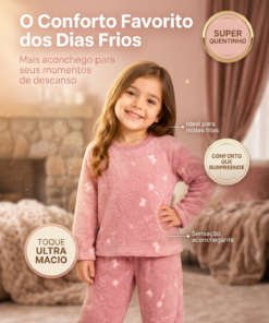 Conjunto Longo Infantil Feminino Em Freece Princess - Imagem 5