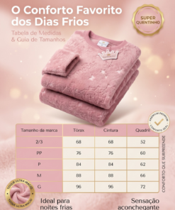 Conjunto Longo Infantil Feminino Em Freece Princess - Imagem 4