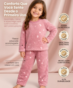 Conjunto Longo Infantil Feminino Em Freece Princess - Imagem 3